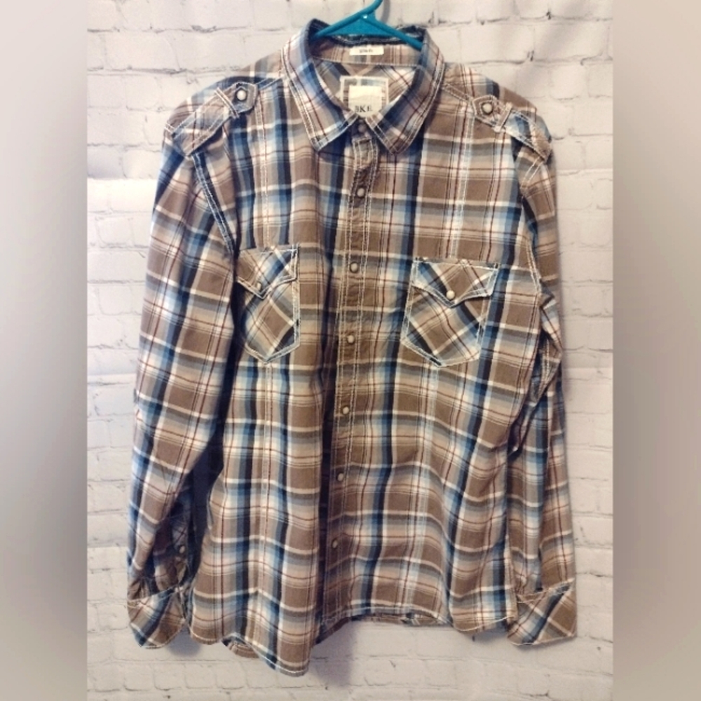 BKE Men's Slim Fit Shirt
